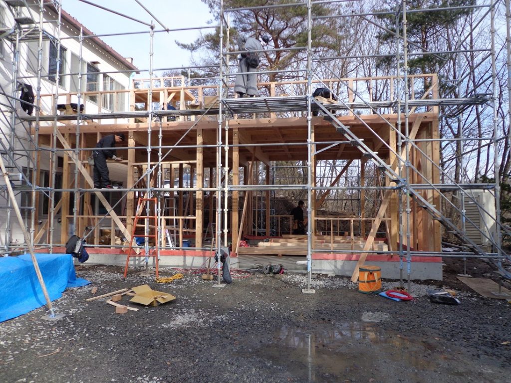 施工中（建て方）