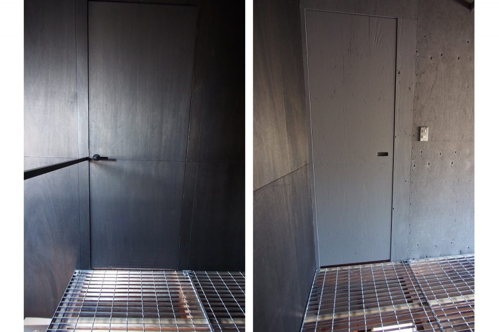 壁と一体化する建具